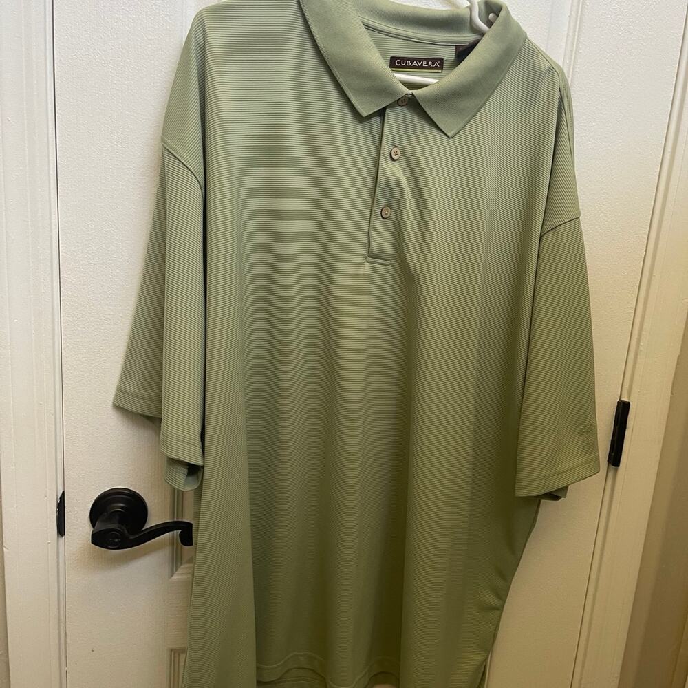 Mens Cubavera green polo sz 4x